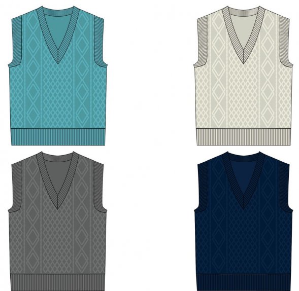 Жилет оверсайз на заказ Tricksy Terra Grand, акрил 