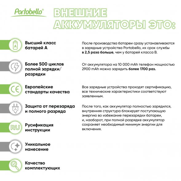 Внешний аккумулятор с подсветкой Starlight Plus PB 10000 mAh, серый 