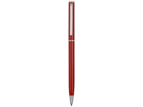 Ручка металлическая шариковая Атриум, красный 