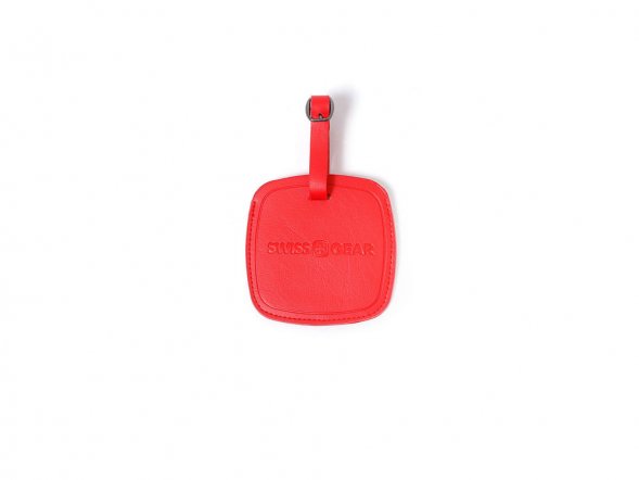 Бирка для багажа SWISSGEAR, ПВХ, 10,5 x 0,4 x 10,5 см, красный 