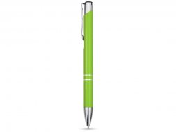 Алюминиевая шариковая кнопочная ручка Moneta, синие чернила, лайм