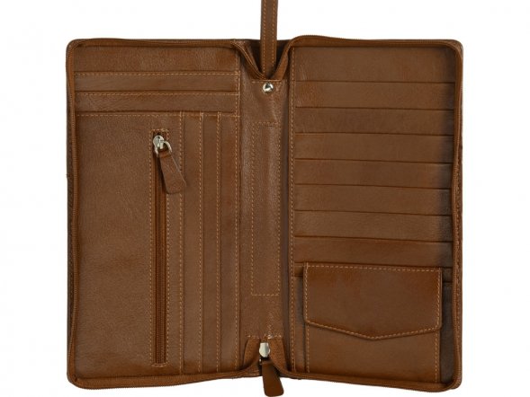 Трэвел-портмоне, коричневый 