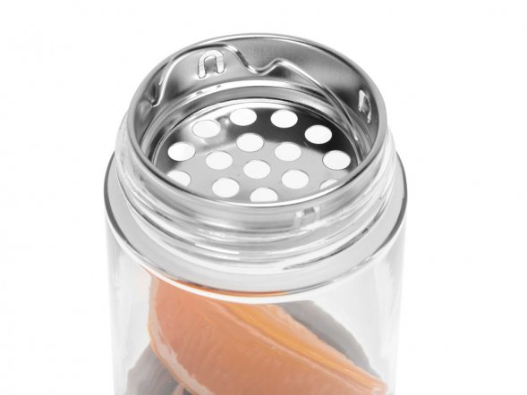 Бутылка для воды FLAVOUR U SEE, 460 мл, серебристый 