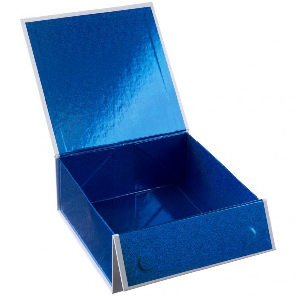 Коробка складная Gallant, M, белая с синим 