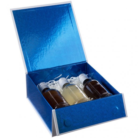 Коробка складная Gallant, M, белая с синим 