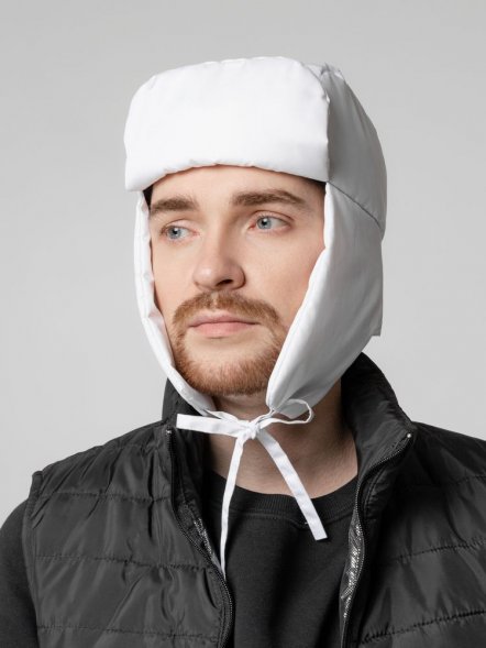 Шапка-ушанка Shelter, белая 