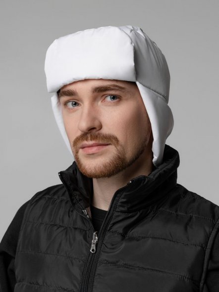 Шапка-ушанка Shelter, белая 