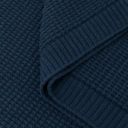 Плед Malta Soft вязаный, 160*90 см, синий