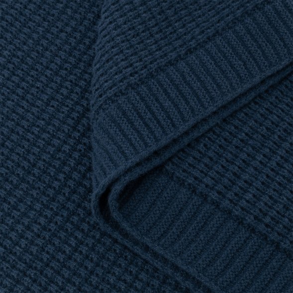 Плед Malta Soft вязаный, 160*90 см, синий 