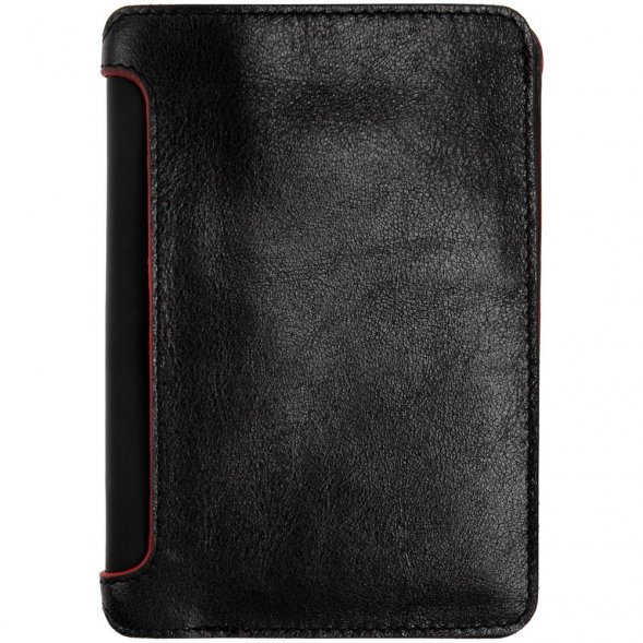 Автобумажник Arrival, черный с красным 