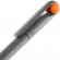 Ручка шариковая Prodir DS1 TMM Dot, серая с оранжевым 