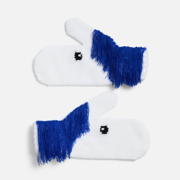 Варежки «Игогошки», с синей гривой 