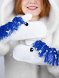 Варежки «Игогошки», с синей гривой 
