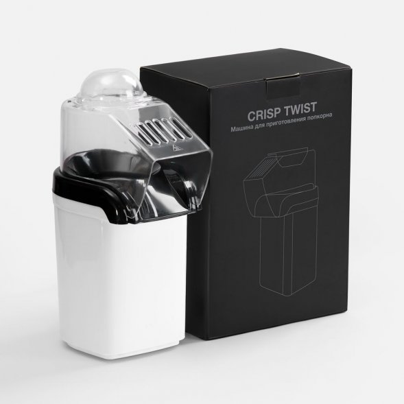 Машина для приготовления попкорна Crisp Twist, белая 