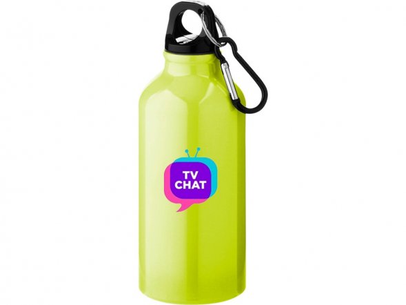 Бутылка Oregon с карабином 400мл, неоновый желтый 