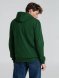 Толстовка с капюшоном на молнии Unit Siverga Heavy, темно-зеленая 