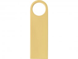 USB 2.0-флешка на 64 Гб с мини чипом и круглым отверстием, золотистыйй