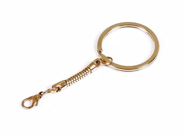 Карабин с кольцом K03, для mini, золото 