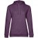 Толстовка с капюшоном женская Hoodie, фиолетовый меланж 