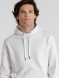 Толстовка с капюшоном унисекс King, белая 