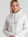 Толстовка с капюшоном унисекс King, белая 