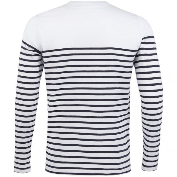 Футболка мужская с длинным рукавом Matelot LSL Men, белая с синим 