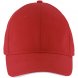Бейсболка Solar, красная с белым 