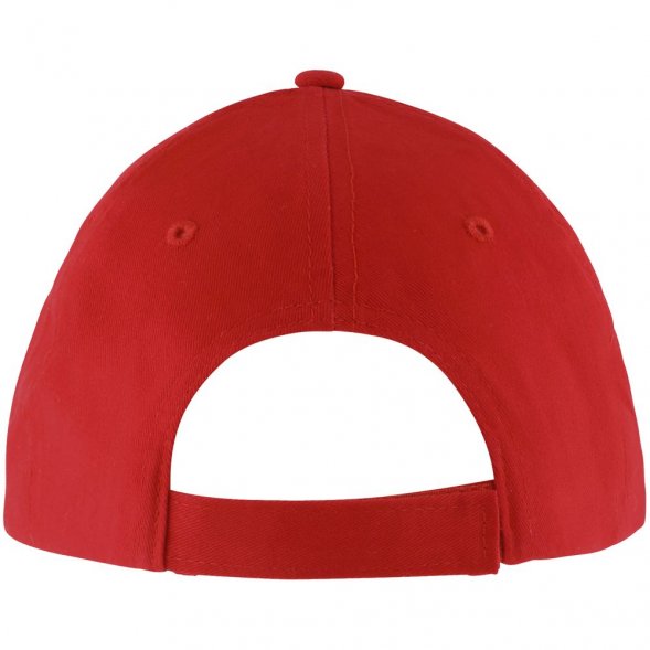 Бейсболка Solar, красная с белым 