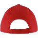 Бейсболка Solar, красная с белым 