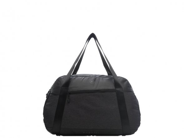Сумка спортивная BUGATTI Universum 15&amp;#039;&amp;#039;, графитовая, полиэстер меланж/тарпаулин, 54х14х33 см, 24 л 