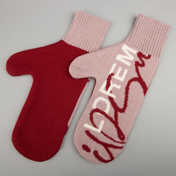 Варежки на заказ Mani, полушерсть 