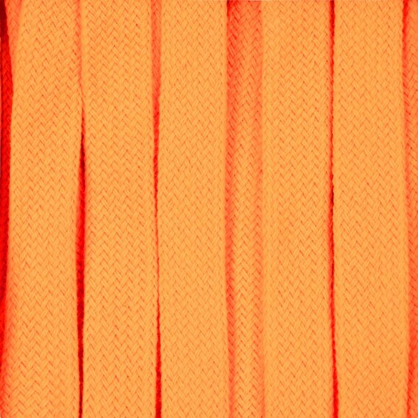 Плоский шнур Cord S, оранжевый неон, 30 см 