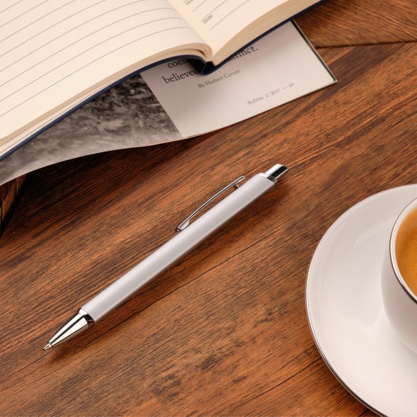 Шариковая ручка Penta, серебро 