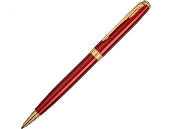 Ручка шариковая Parker модель SON13 RED GT BP F.BLK GB, красный/золотистый 