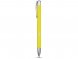 Алюминиевая шариковая кнопочная ручка Moneta, синие чернила, желтый 