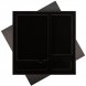 Подарочная коробка с ложементом для ежедневника, ручки и аккумулятора, черная (под съемные ложементы) 
