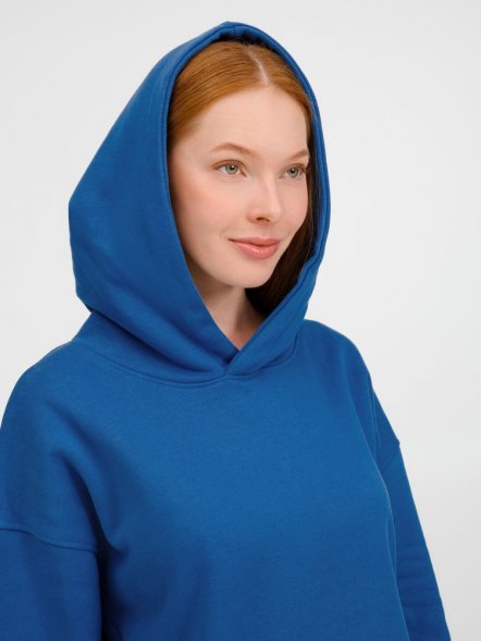 Худи оверсайз унисекс Tolla, синее (джинс) 