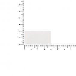 Лейбл из ПВХ Dzeta, XS, белый