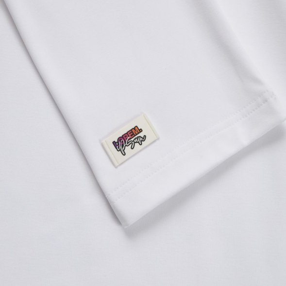 Лейбл из ПВХ Dzeta, XS, белый 