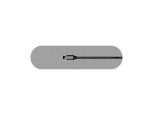 Хаб USB Type-C 3.0 для ноутбуков Falcon, серый 