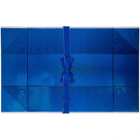 Коробка складная Gallant, L, белая с синим 