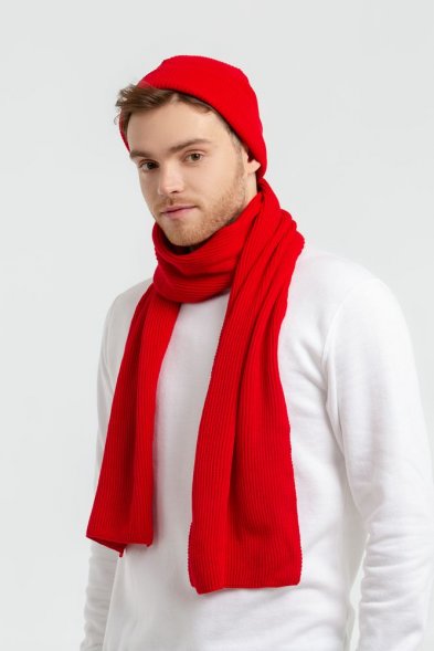 Шарф Life Explorer, красный (пламенный алый) 