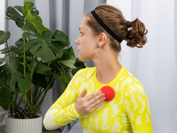 Массажный мяч для МФР Relaxify, красный 