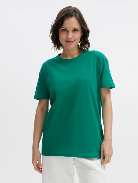 Футболка унисекс Regent 150, зеленая (изумрудная) 