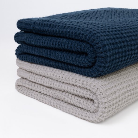 Плед Malta Soft вязаный, 160*90 см, серый 