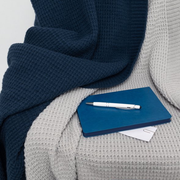 Плед Malta Soft вязаный, 160*90 см, серый 