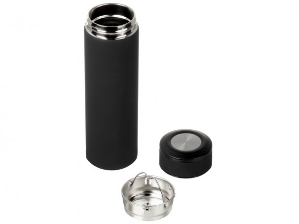 Вакуумный термос Vacuum Flask C1, soft touch, 420мл, черный 