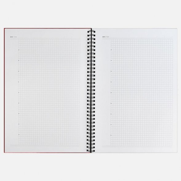 Ежедневник Notera Maxi, недатированный, красный 