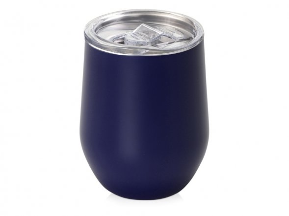 Вакуумная термокружка Sense, непротекаемая крышка, темно-синий (P) 