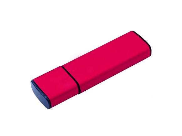 USB-флешка металлическая на 16ГБ 3.0 с колпачком, красный 